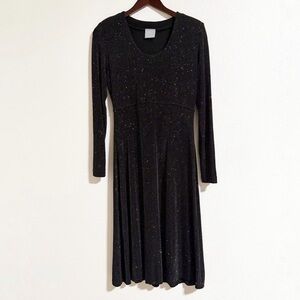 Vintage Rabbit Rabbit Rabbit Glitter Polka Dot Midi Dress